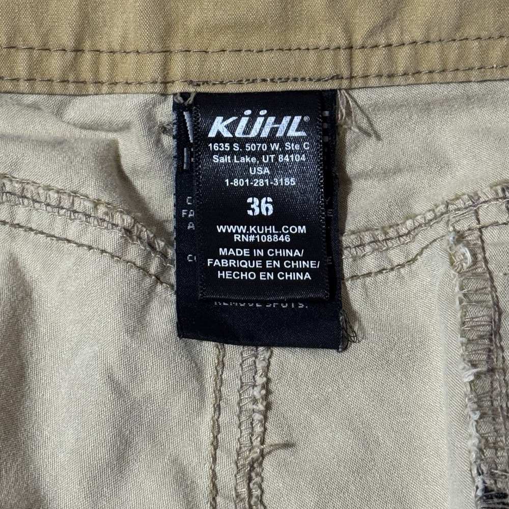 Kuhl‎ Ramblr Shorts Vintage Patina Dye Khaki Men's Size 36 - Picture 7 of 10